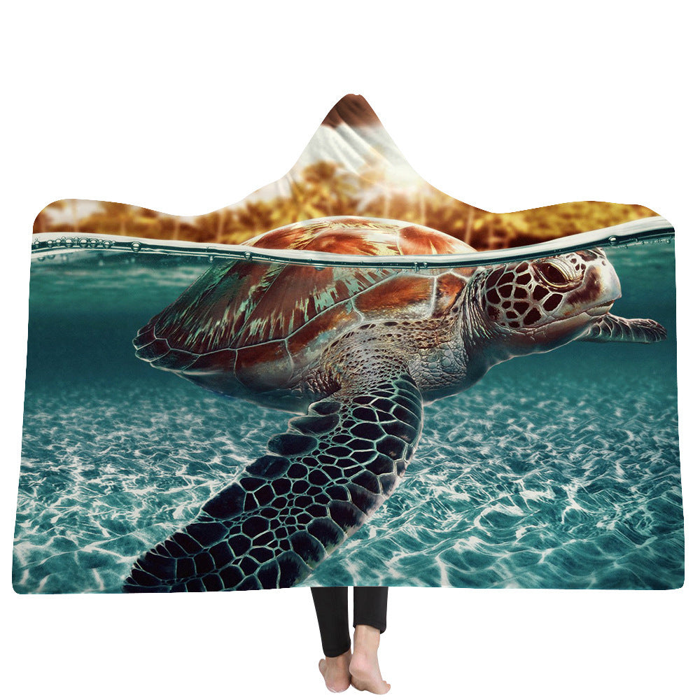 Nouvelle couverture à capuche de la série Ocean Turtle