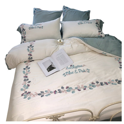 Silky Soft Embroidered Quilt Bedding