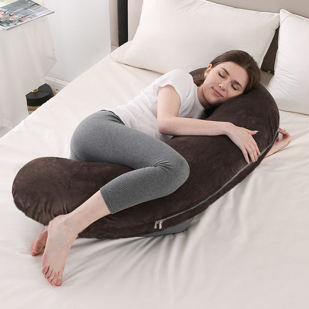 Pregnant Women Nursing Pillow Comfortable Sleep Side Lying Waist Support Slope Pillow Candy Type Pregnancy Pillow