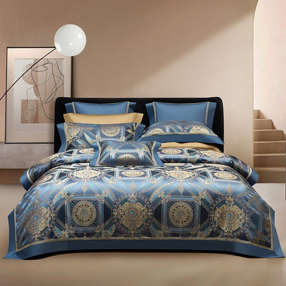 Ropa de cama de cuatro piezas en jacquard de alta precisión de Silk Town