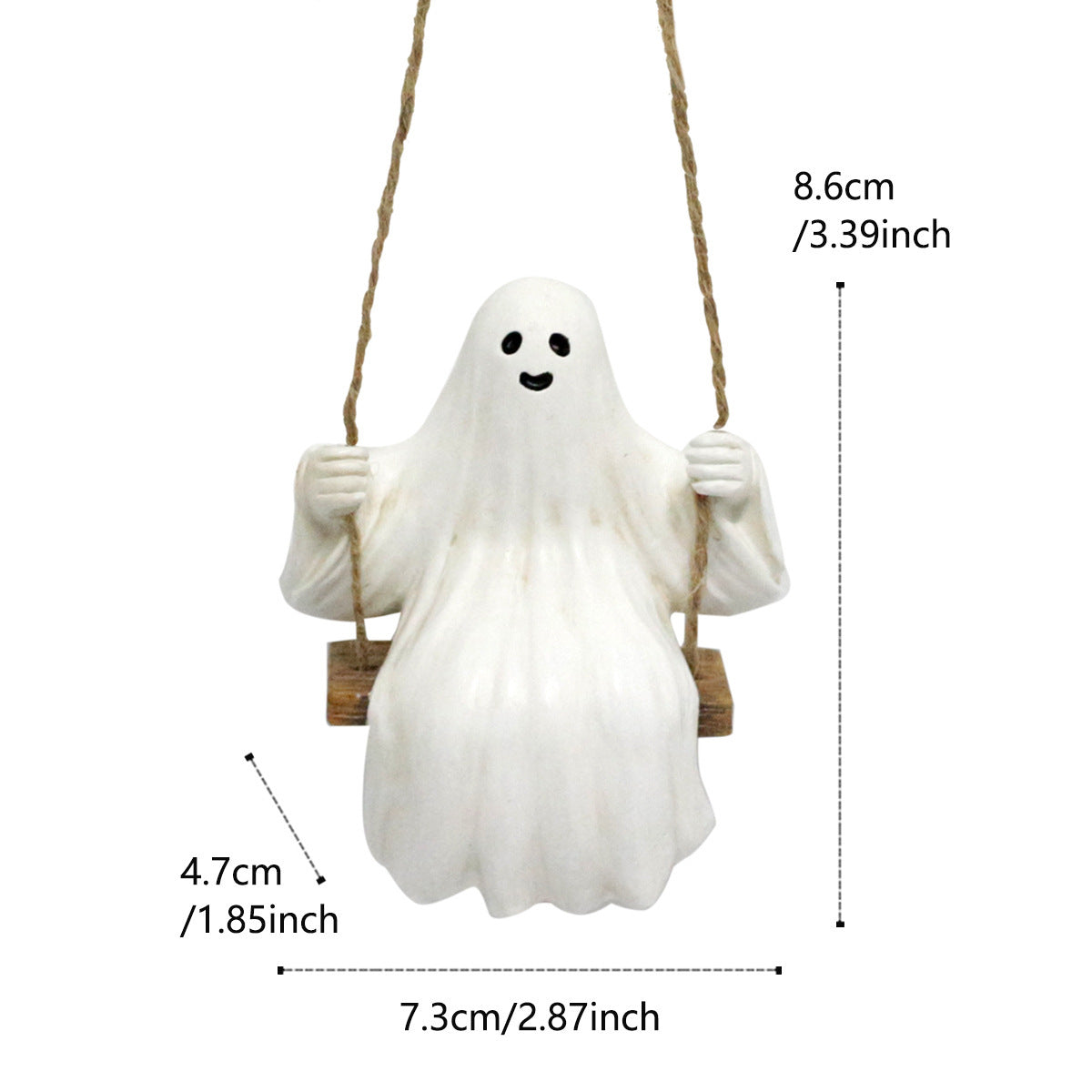 Halloween To Swing Ghost Pendant Ornament Props