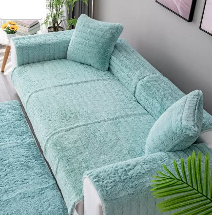 Plush Sofa Cushions Thickened To Keep Warm And Non-slip