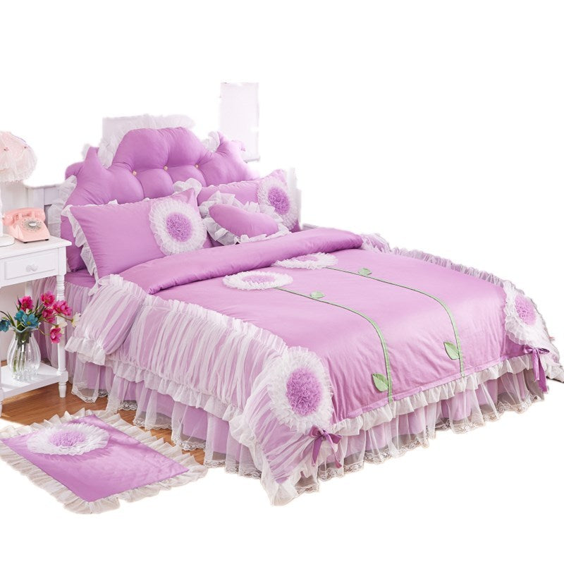 Cotton Princess Wind Bed Skirt Type Bedding