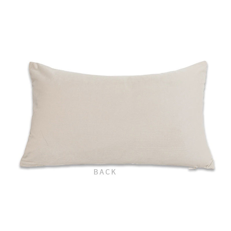 Modern Simple Beige Cotton Linen Pillowcase