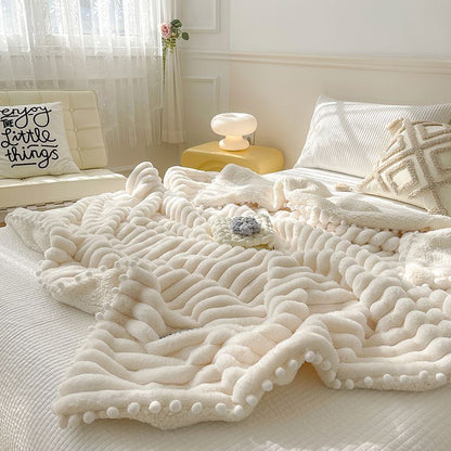 Dehaired Angora Blanket Nap Sofa Cover Blanket