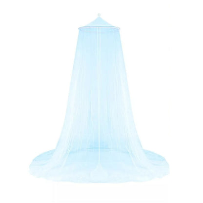 Queen Size Bed Canopy Princess Round Dome Bed Canopy Dome for Picnic Courtyard Outdoor Household Blue