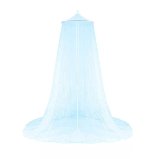 Queen Size Bed Canopy Princess Round Dome Bed Canopy Dome for Picnic Courtyard Outdoor Household Blue