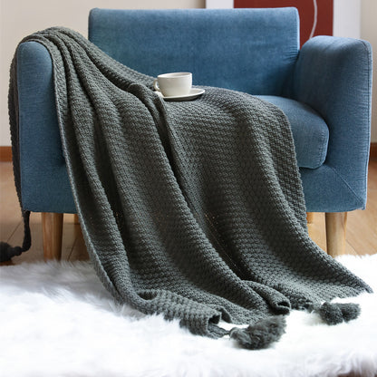 Sofa Knitted Office Air Conditioning Lunch Break Small Blanket