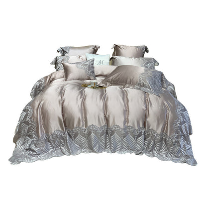 European Style Four-piece Silk Cotton Bedding