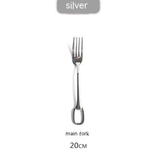 24-piece Handle Hanging Hole Knife Fork And Spoon