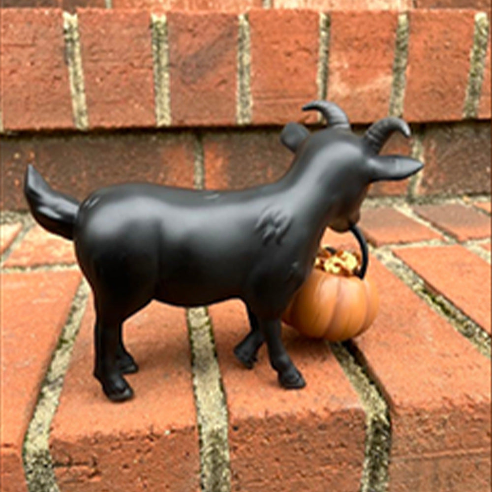 Halloween Sheep Holding Pumpkin Grimace Horror Decoration Home