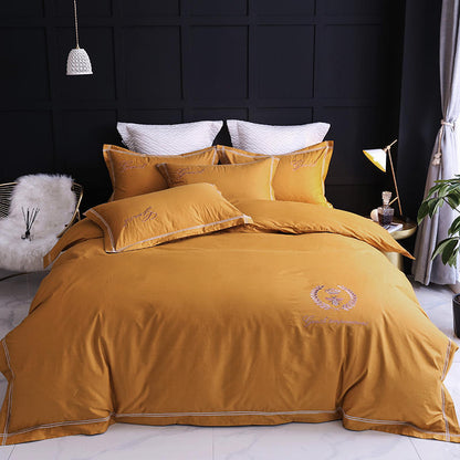 Four-piece Household Simple Cotton Bed Duvet Cover