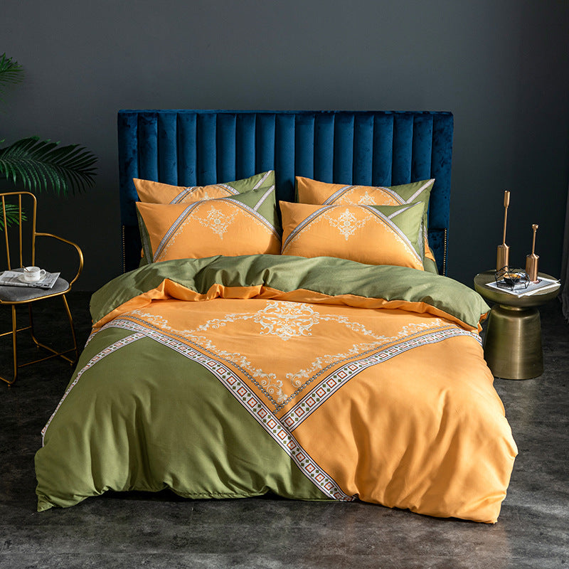 Skin-friendly Large Four-piece Bed Sheet