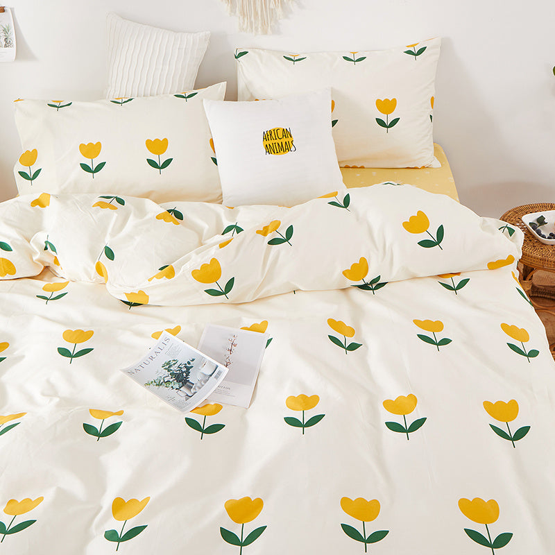 Four Piece Set Of Pure Cotton Bedding