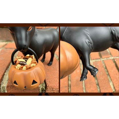 Halloween Sheep Holding Pumpkin Grimace Horror Decoration Home