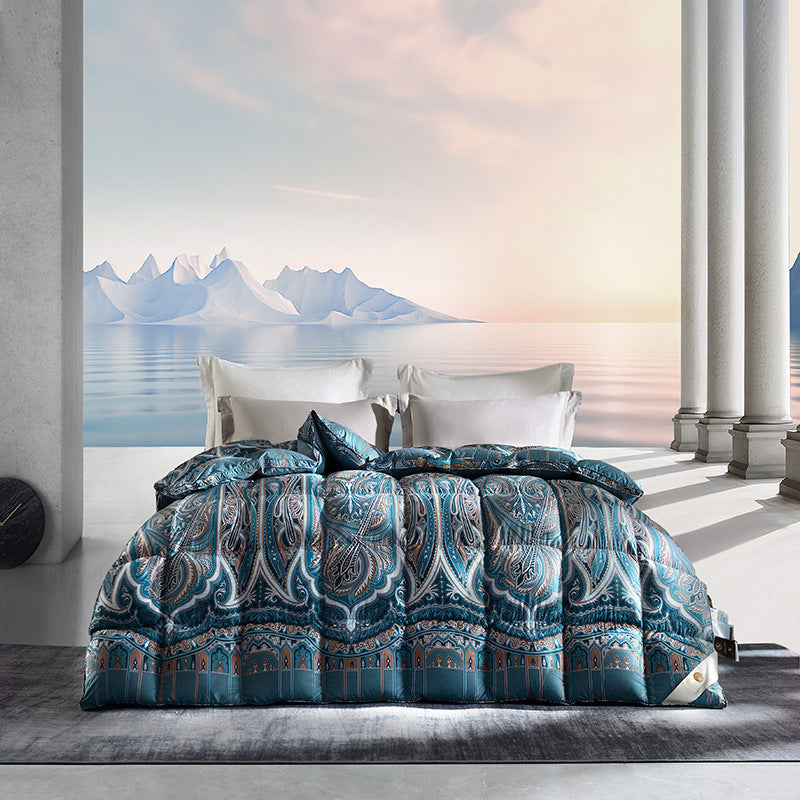 Nouvelle couette en duvet d'oie imprimée en trois dimensions pour hôtel